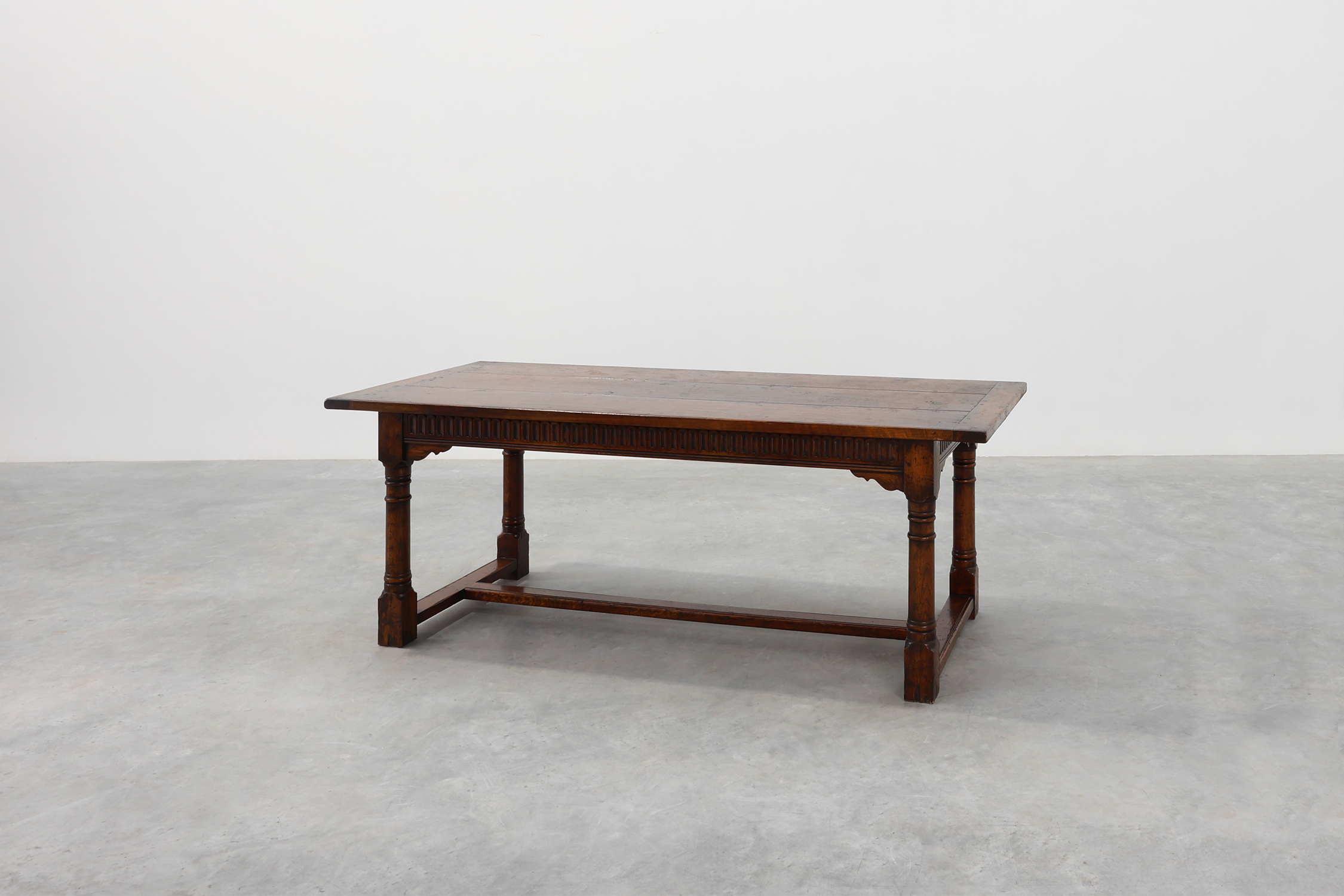 19th-Century French Provincial Oak Dining Tablethumbnail